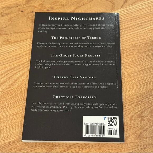 The Art of Fear Book by James Colton How to Write Scary Ghost Stories - Picture 2 of 4